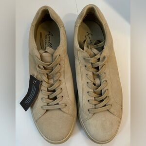 Avellini Women Genuine Leather Low Top Sneakers Size 40/9.5 Preppy Casual